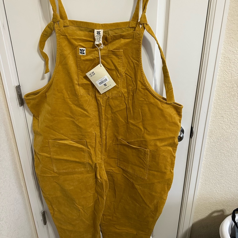Lucy & Yak Mustard Corduroy Dungarees